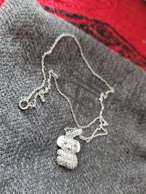 Sterling Silver KOALA Pendant Necklace - Silver